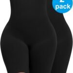 Novastelix High-Waisted Tummy Control Shapewear Shorts - 2 Pack Body Shaper for Thigh Slimming