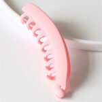 Novastelix Frosted Solid Color Banana Hair Clips ?C Fashion Ponytail Barrettes & Hair Claws for Women - Image 5