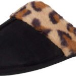 Novastelix Women's Faux Fur Memory Foam House Slippers with Anti-Skid Sole