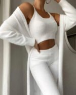 Novastelix 3-Piece Fuzzy Fleece Loungewear Set