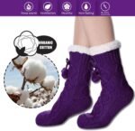 Novastelix Cozy Fleece-Lined Non-Slip Winter Slipper Socks for Women with Grippers - Image 4