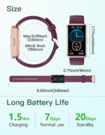 Novastelix IP68 Waterproof Fitness Tracker Watch for Men & Women - No Bluetooth or App Needed, Full Touch Screen, Steps & Calories Counter, Sleep Tracker, Alarm Clocks (Purple) - Image 7