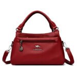 Novastelix Elegant 100% Genuine Cowhide Handbag - Designer Crossbody Bag with Exquisite Hardware for Women