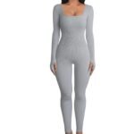 Novastelix Women's Seamless Long-Sleeve Yoga Jumpsuit - Image 6