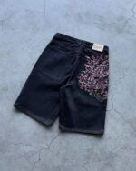 Novastelix Vintage Low Waist Hip Hop Cherry Blossom Embroidered Jeans  Wide Leg Trousers Y2K Clothes Mens Womes Embroidered Baggy Jeans - Image 7