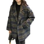 Novastelix Checkered Coat for Women 2025 Spring New Korean Edition Retro Western Style Reduced Age Small Fragrant Whisper Coat for Women WF - Image 5