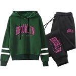 Novastelix Quality Daily Women Tracksuit Hoodies Casual Single Piece Stripe Sweatshirt and Sweatpants novastelix Outdoor Jogging Autumn Winter - Image 13