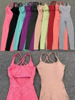 Novastelix Women's Scrunch Detail Gym Jumpsuit ?C Stretchy & Stylish Activewear for Yoga & Workout - Image 5