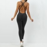 Novastelix Women's Scrunch Detail Gym Jumpsuit ?C Stretchy & Stylish Activewear for Yoga & Workout - Image 24