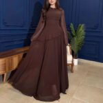 Novastelix Elegant Ruffled Party Dress