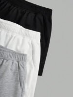Novastelix Plus Size Women's Elastic Waist Biker Shorts 3 Piece Running Workout Yoga Shorts Best for Summer Polyester - Image 5
