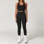 Novastelix 2/3/4PCS Yoga Set Gym Clothes Sportswear Seamless Yoga Suits For Women Fitness Long Sleeved Tracksuits Sports Bra Gym Leggings