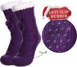 Novastelix Cozy Fleece-Lined Non-Slip Winter Slipper Socks for Women with Grippers - Image 2