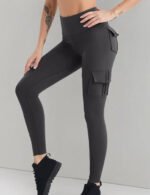 Novastelix High Waisted Cargo Leggings for Women ?C Stylish Yoga & Lounge Pants with Pockets, Sizes XS-2XL - Image 6