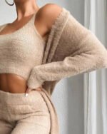 Novastelix 3-Piece Fuzzy Fleece Loungewear Set - Image 6