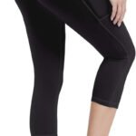 Novastelix Anti-Nail Leggings for Women, Non-See-Through Yoga Pants with Phone Pockets, Tummy Control Full-Length/Capri Tights