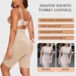 Novastelix Ultimate Thigh Slimming High-Waisted Tummy Control Shapewear Shorts - 2 Pack Body Shapers - Image 4